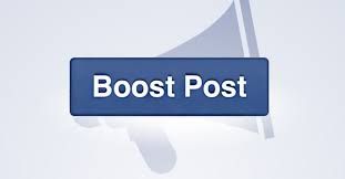 Blue Button that reads “Boost Post”