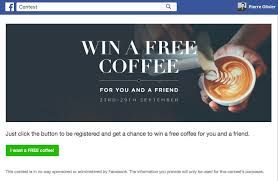 Example of a Facebook Contest Screen